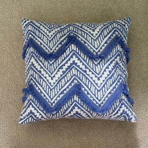 Blue, Cream, and Gold Pottery Barn Pillow